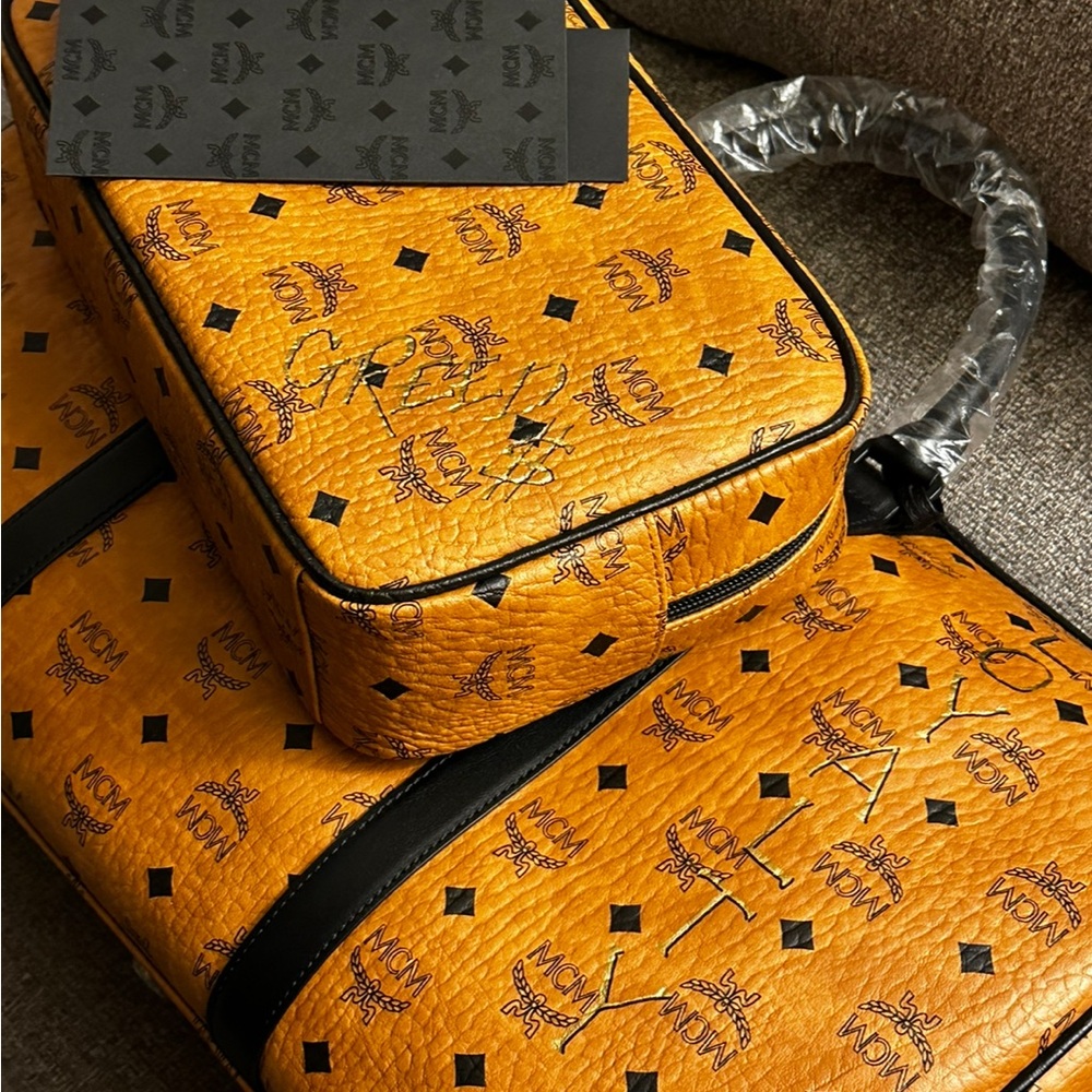 Custom MCM Duffel & Travel Bag Combo